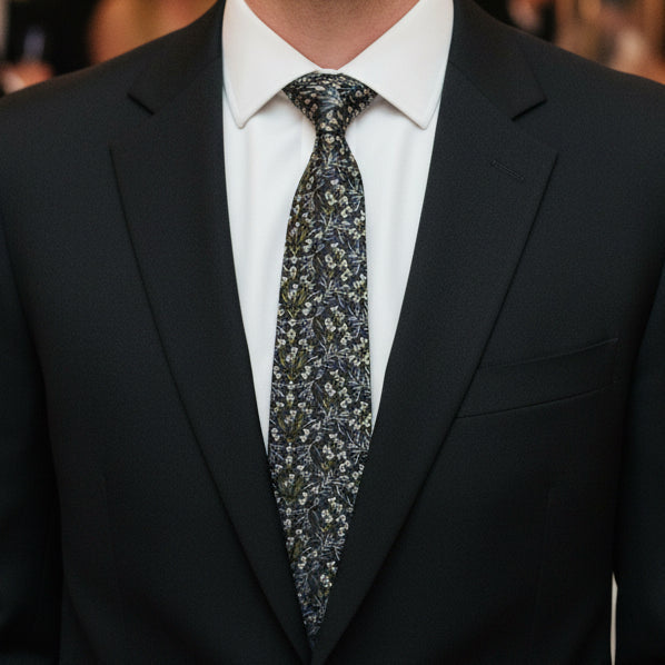 Kelly Ventura x The Tie Bar Primrose Black Tie